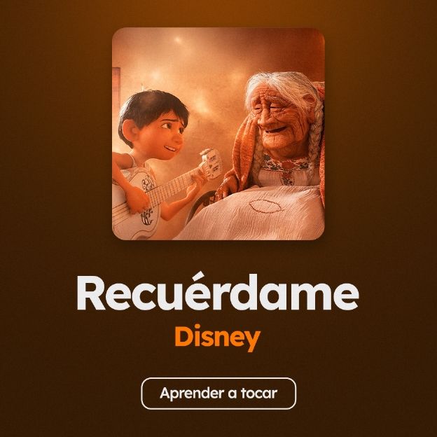 Acordes de la canción Recuérdame, de Disney