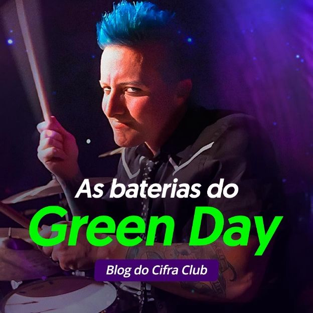 O baterista do Green Day, Tré Cool. Blog do Cifra Club: As baterias do Green Day.