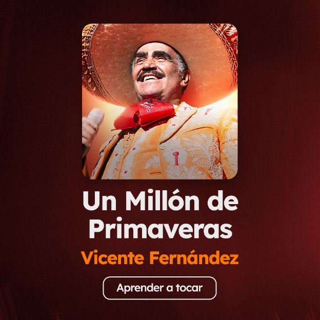 Acordes de la canción Un Millón de Primaveras, de Vicente Fernández