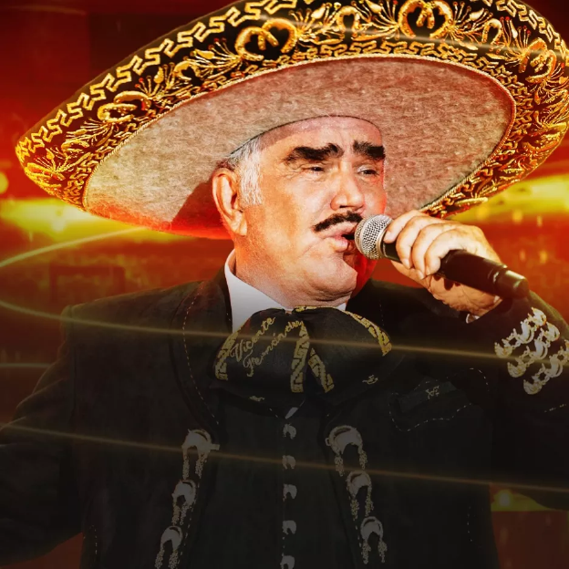 Na imagem o cantor Vicente Fernández.
