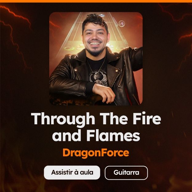 Confira a aula de guitarra de "Through the fire and flames", do DragonForce