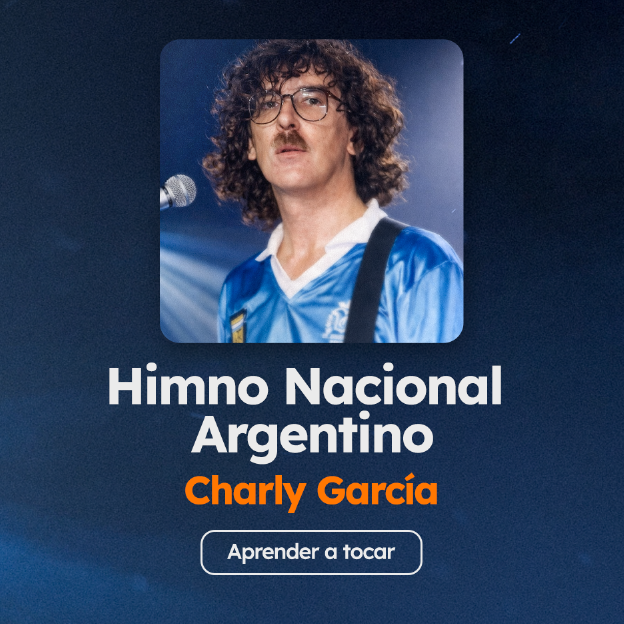 Acordes del himno nacional argentino, en la versión de Charly García