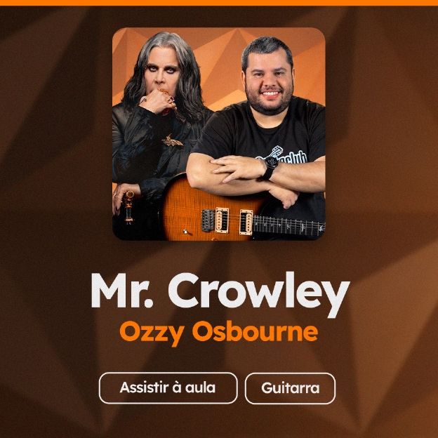 Confira a aula de guitarra para "Mr. Crowley"