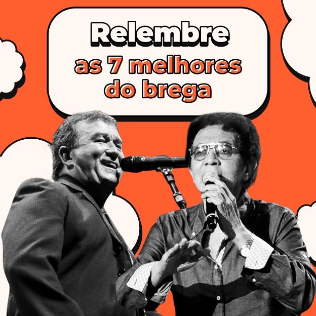 O cantor Amado Batista posa na imagem com o título: Relembre as 7 melhores do brega