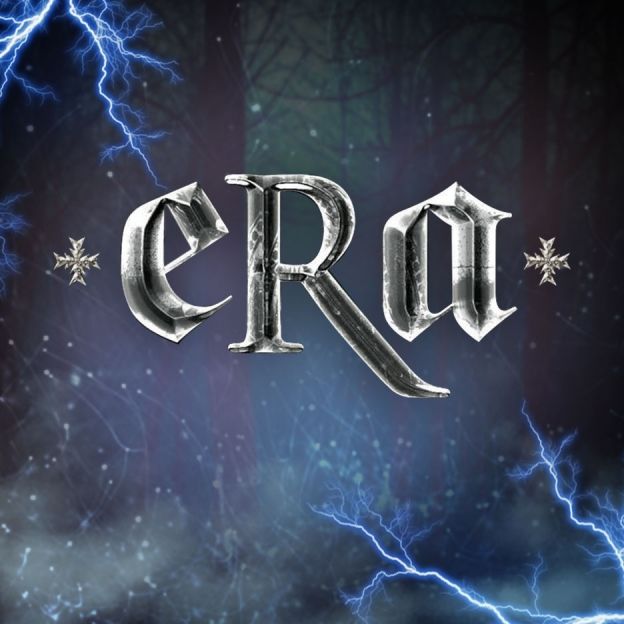 Nome da banda Era escrito em fonte medieval no centro da imagem