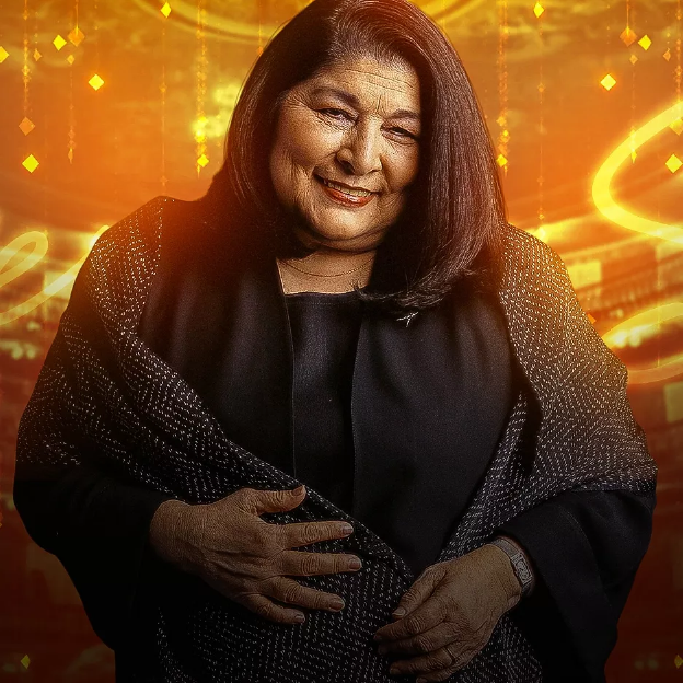 Na imagem, Mercedes Sosa posa para foto.