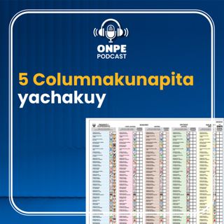 5 Columnakunapita yachakuy
