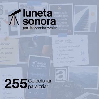 Luneta Sonora 255: Colecionar para criar