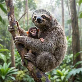 小猴子和大树懒丨罐子姐姐童话