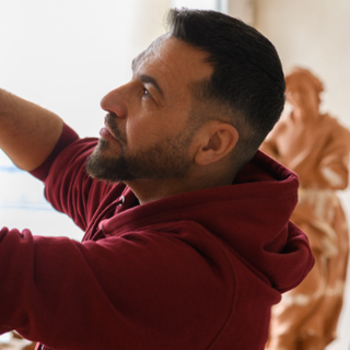 Ramón Cuenca, creador de las imágenes de San Juan y las Tres Marías de Elda