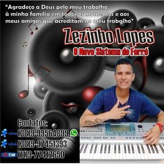 Foto da capa: zezinho lopes ao vivo