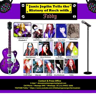 Foto da capa: Janis Joplin Tells the History of Rock - Fabby