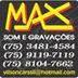 Avatar de MAX  SOM E GRAVAÇÕES