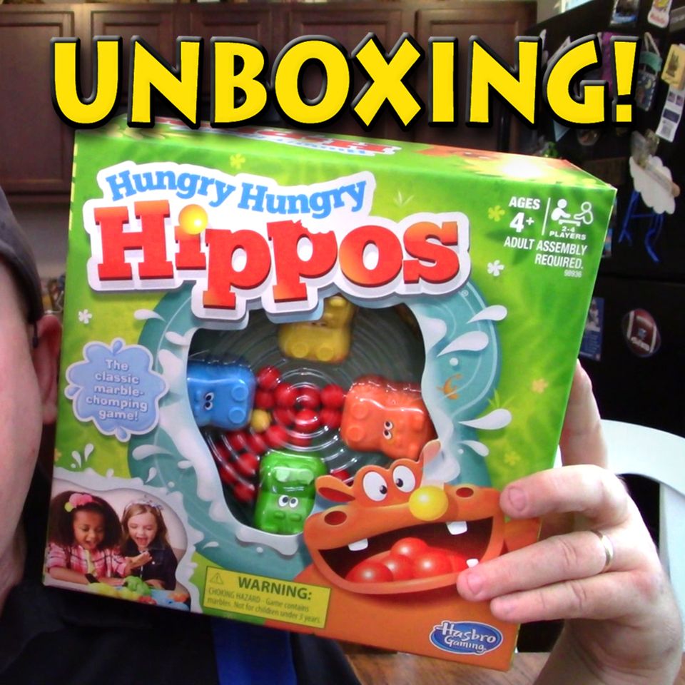 HUNGRY HUNGRY HIPPOS 2023! Unboxing, History, Assembly and Game Play
