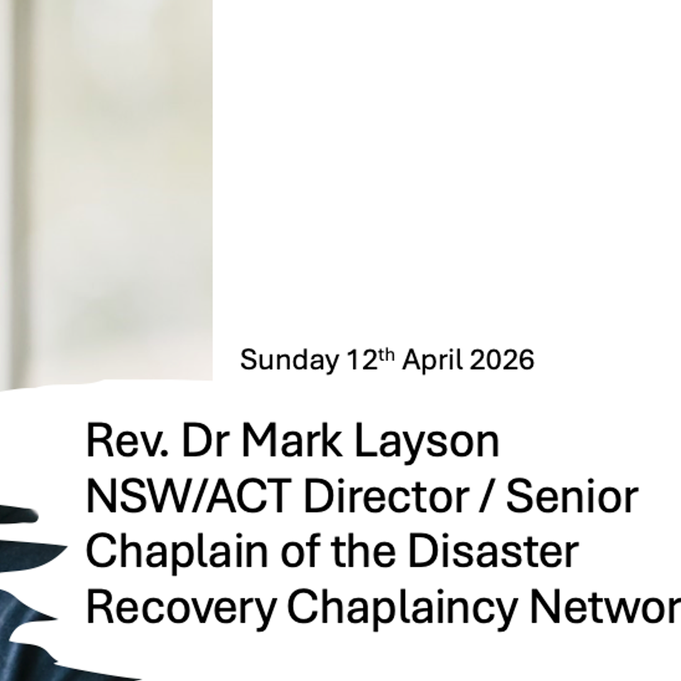 Rev, Dr Mark Layson 10am Sunday 12th April 2026