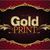 gold print